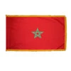 3ft. X 5ft. Morocco Flag With Side Pole Sleeve And Fringe -FlagCenter shop morocco flag fringe