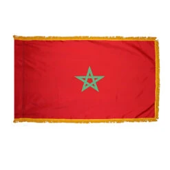 3ft. X 5ft. Morocco Flag With Side Pole Sleeve And Fringe