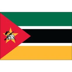 4ft. X 6ft. Mozambique Flag With Side Pole Sleeve