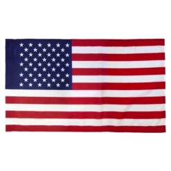 2.5 Ft. X 4 Ft. Poly Cotton U.S. Flag Pole Hem Plain